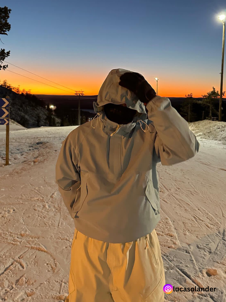 LITAN White Cargo Baggy Snow Pants - US ONLY - Snowears- bib pants