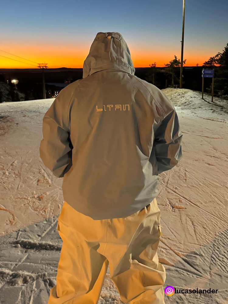 LITAN White Cargo Baggy Snow Pants - US ONLY - Snowears- bib pants