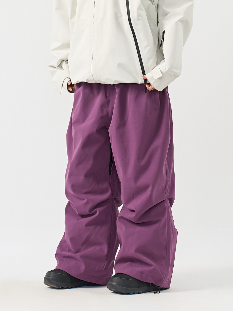 SnoWears X Lucas All-Terrain Baggy Snow Trousers - Unisex Purple Snowears | Snowears.com