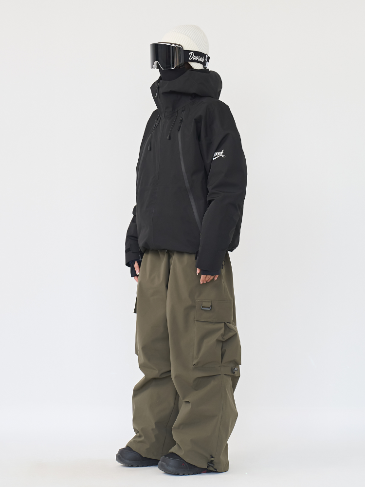 SnoWears X Taevis All-Terrain Baggy Cargo Snow Trousers - Unisex - Snowears- snow pants