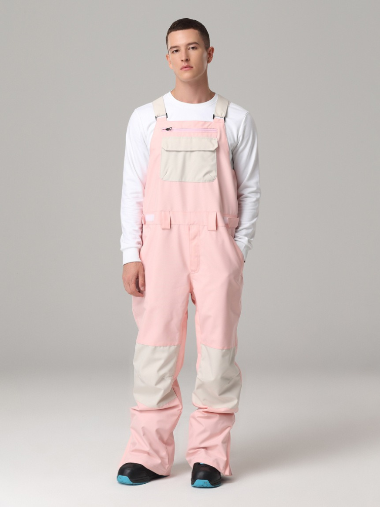 Searipe Colorblock Snow Bibs - Men's - Snowears-