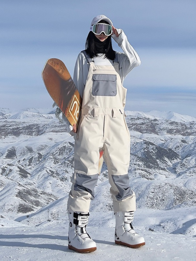 Searipe Colorblock Snow Bibs - Women's - Snowears- Womens snowboard/Ski Pants
