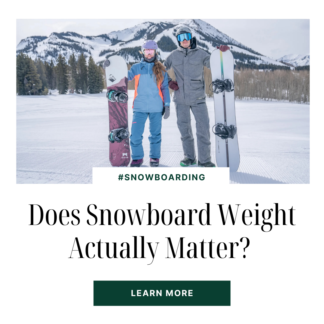 Does Snowboard Weight Actually Matter? Light vs Heavy Boards Explained | Snowears