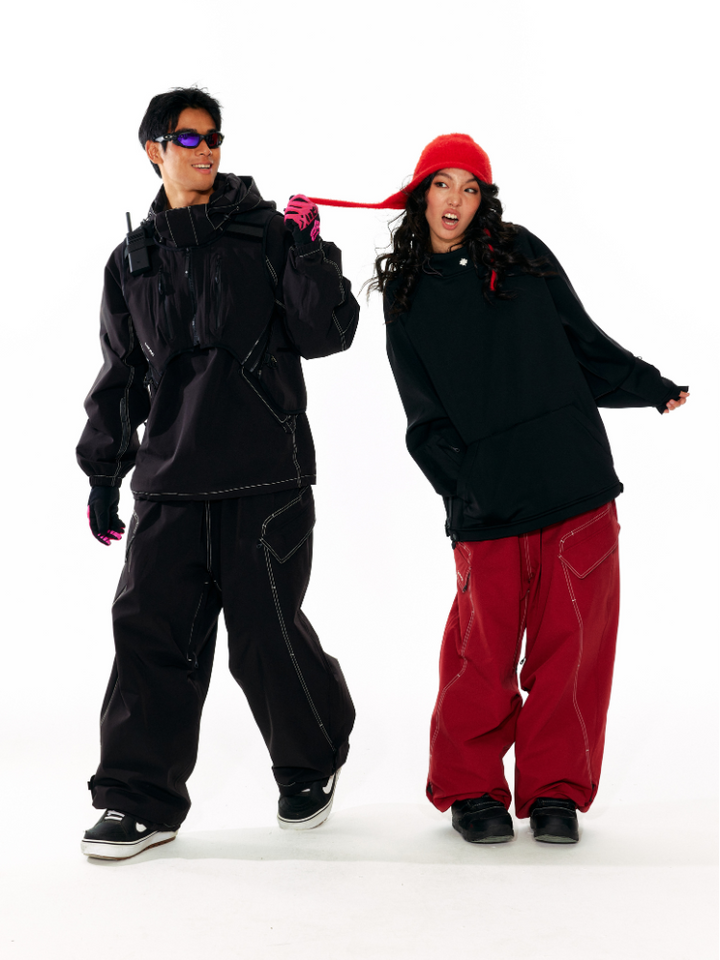 LITAN Gateway Baggy Cargo Pants - Unisex - Snowears- bib pants