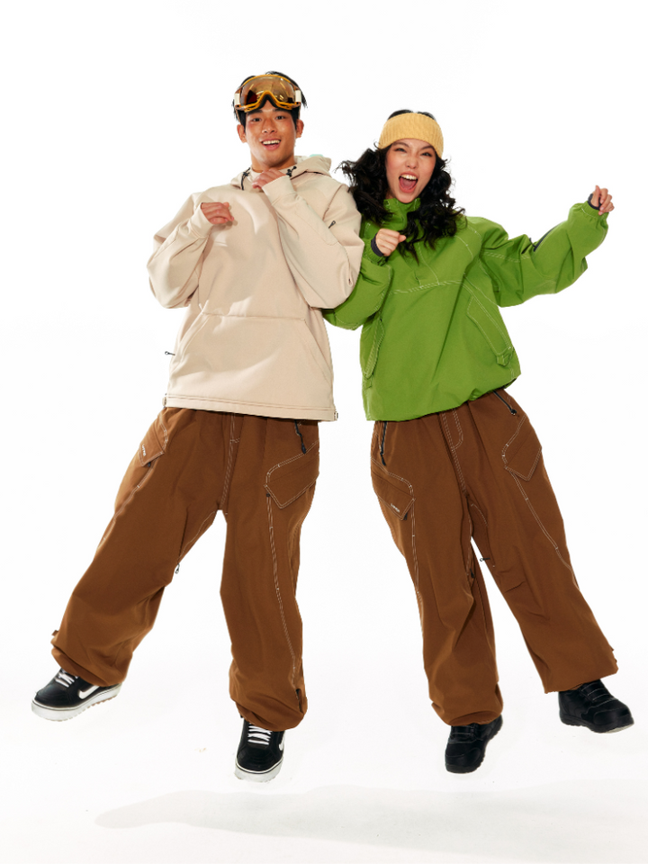 LITAN Gateway Baggy Cargo Pants - Unisex - Snowears- bib pants