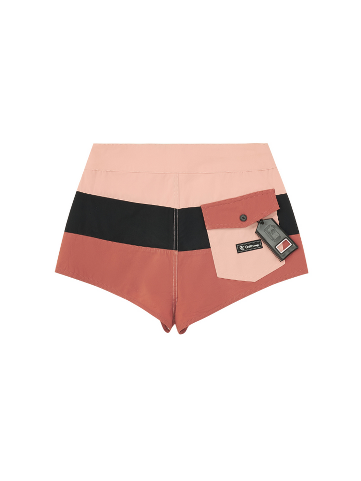 CHILLHANG Colorblock High-Waist Board Shorts - Women's - Snowears- shorts