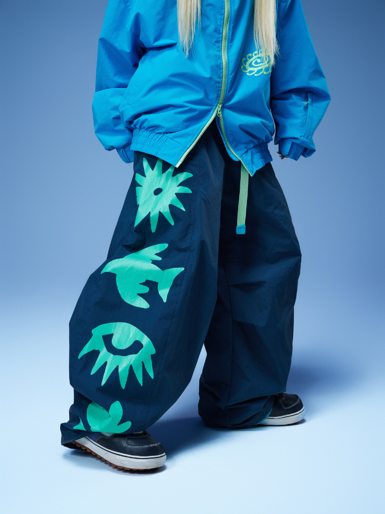 OddyEddy Totem Spirit Snow Pants - Unisex Dark Blue OddyEddy | Snowears.com