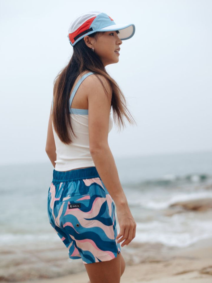 CHILLHANG Wave Print Surf Shorts - Women's - Snowears- shorts