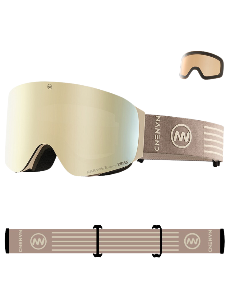 NANEND LumenFlash Zeiss Ski Goggles - Snowears- goggle