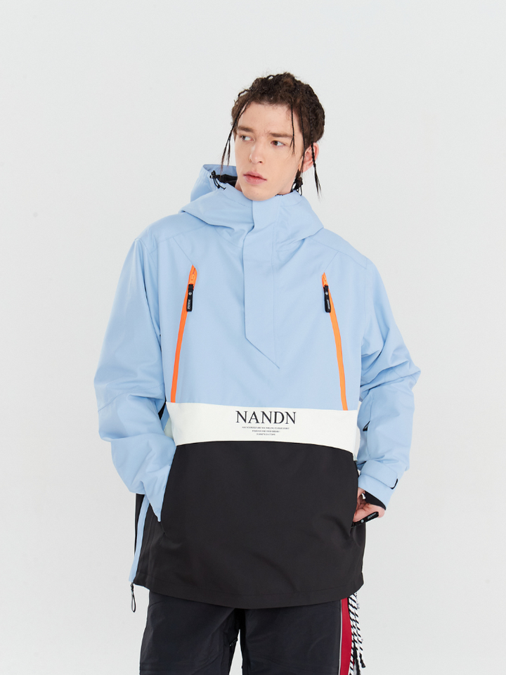 NANDN Insulated Colorblock Hood Jacket - US Only - Snowears- Jackets