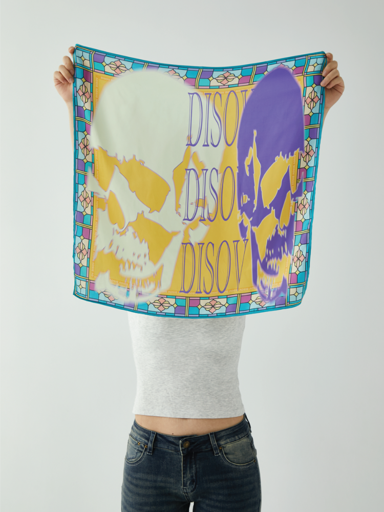 DISOV Skull Twins Bandana Yellow DISOV | Snowears.com