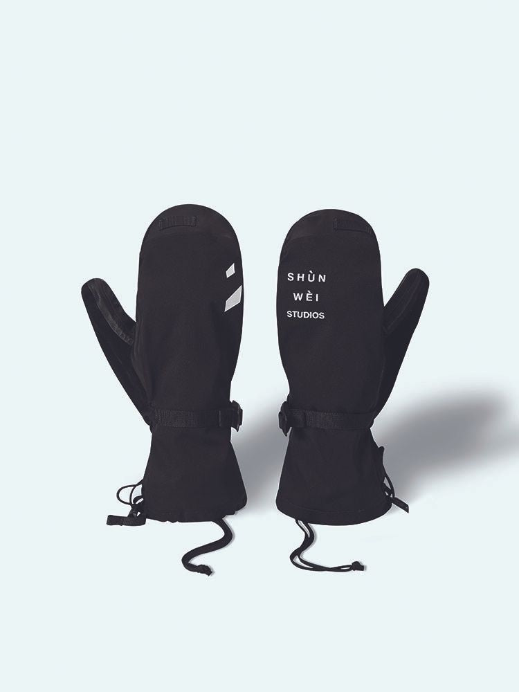 SHUNWEI Ice Sentinel Mittens Black SHUNWEI | Snowears.com