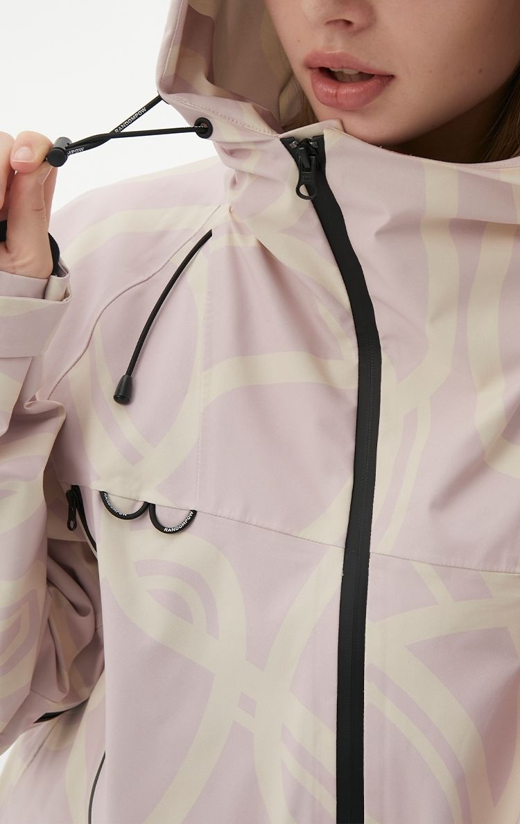 RandomPow Freestyle Light Pink RECCO® Shell Jacket - Women's - Snowears- Shell Jacket