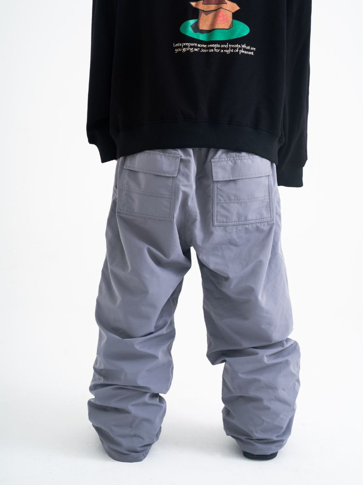 TRICKER Grey Baggy Snow Pants - Men's TRICKER | Snowears.com