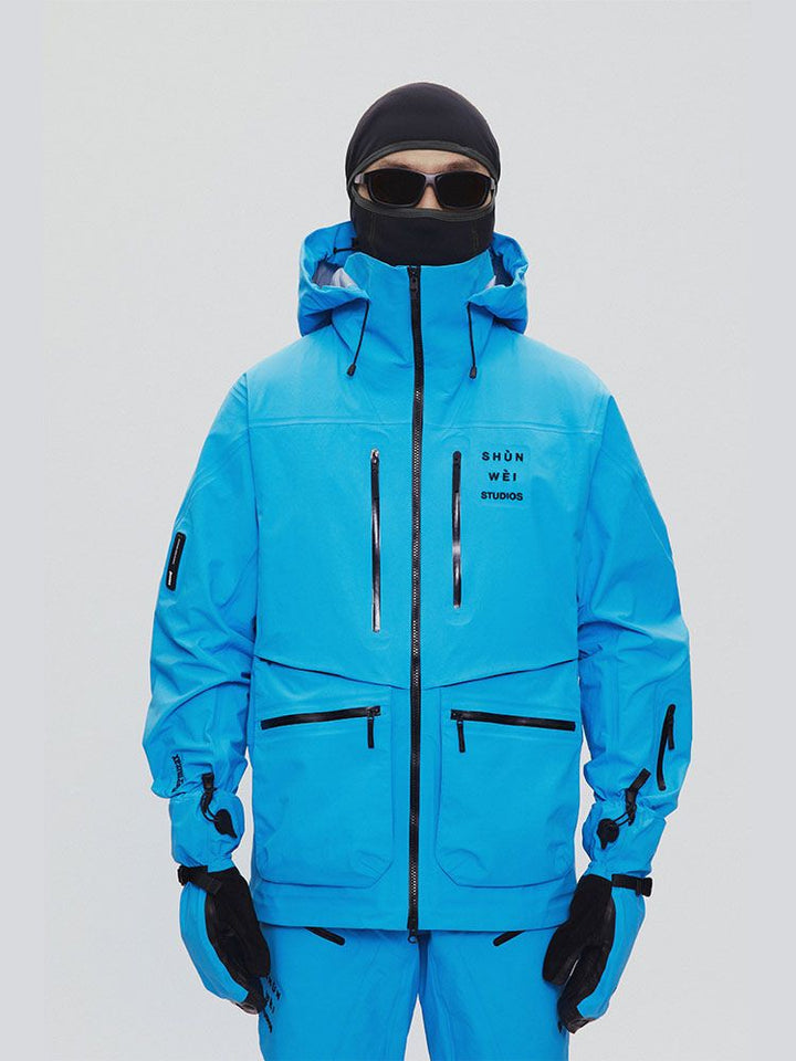 SHUNWEI 3L Open Front Snow Jacket - Snowears-snowboarding skiing jacket pants accessories