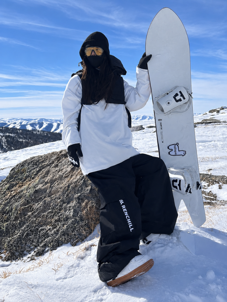 Renchill Unisex Wine Baggy Style Snow Pants | Snowears