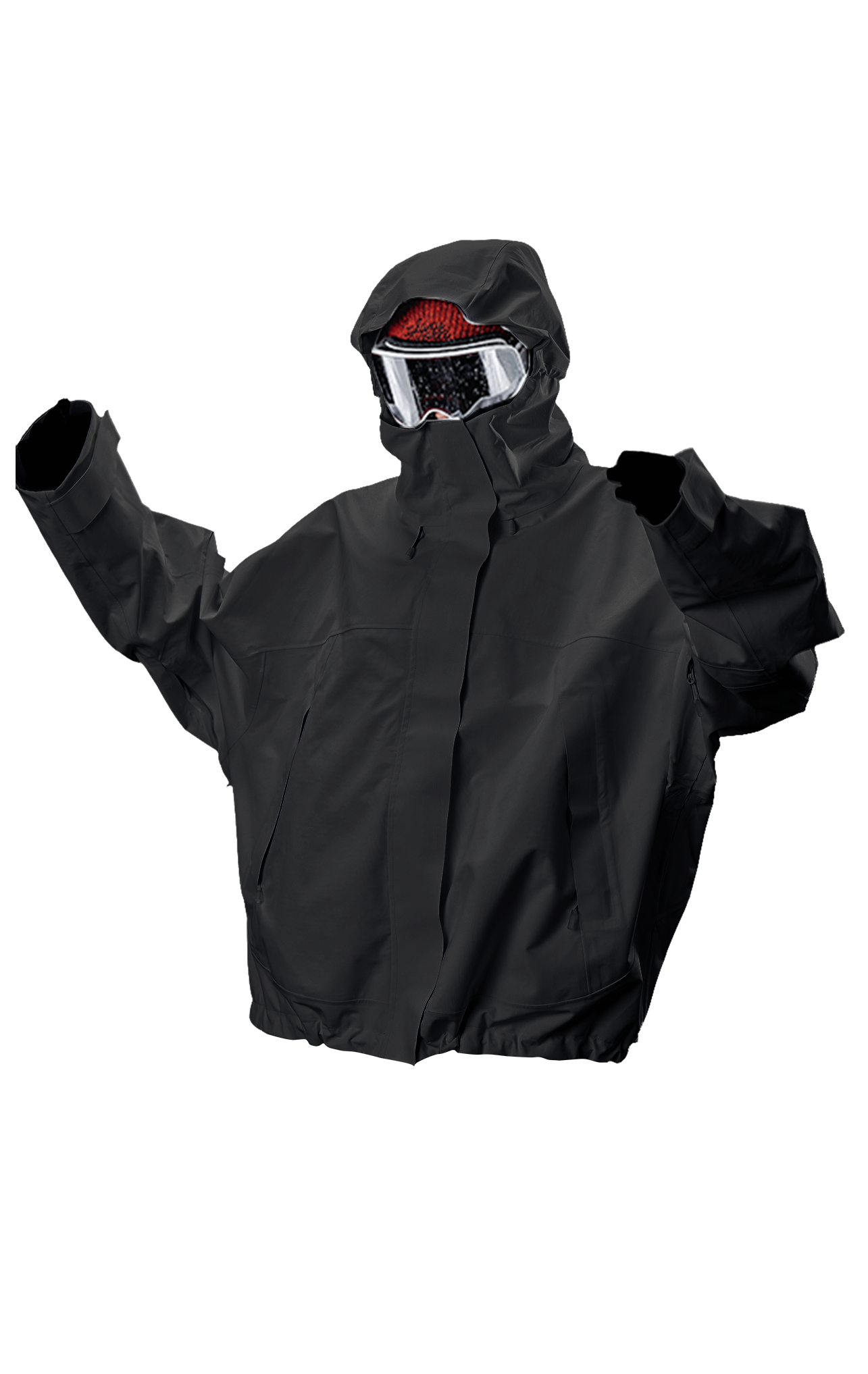 Hellystudio Elemental White 3L Snow Jacket - Unisex - Snowears- Ski/Snowboard Jackets