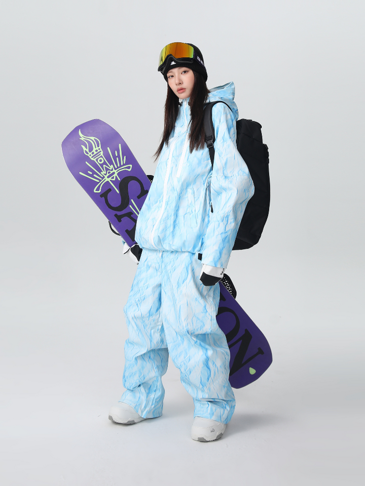 Searipe Denim Drift Baggy Snow Suit - Women's - Snowears- Suits