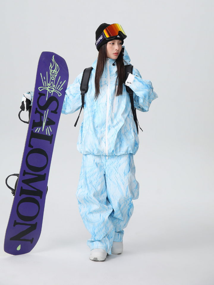 Searipe Denim Drift Baggy Snow Suit - Women's - Snowears- Suits