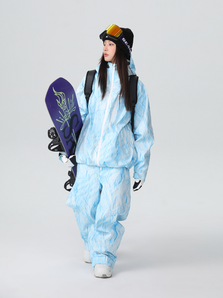 Searipe Denim Drift Baggy Snow Suit - Women's - Snowears- Suits