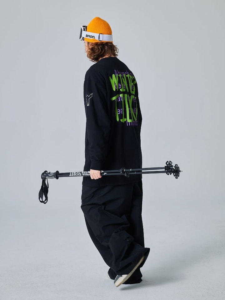 Winter Ticket Hip-Hop Snowboarding Pullover Top - Unisex - Snowears- Shirts & Tops