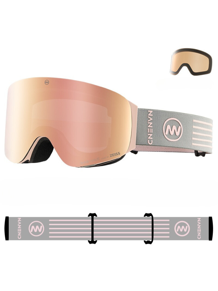 NANEND LumenFlash Zeiss Ski Goggles - Snowears- goggle