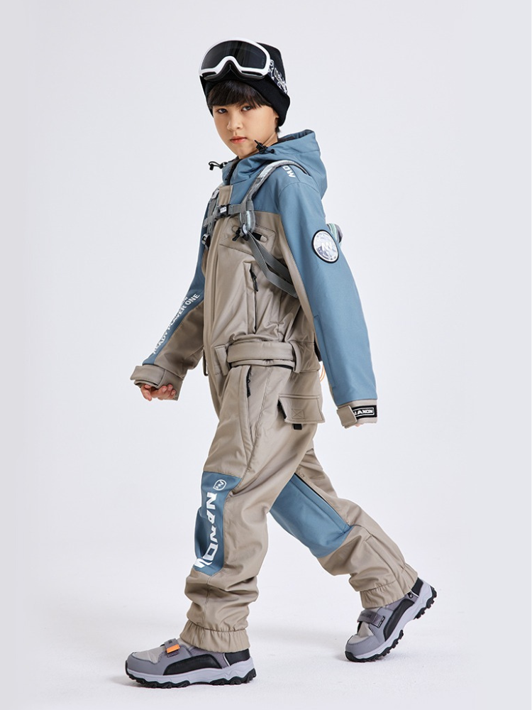 NANDN Kids Little Expedition Snow One Piece - Snowears- kids one piece