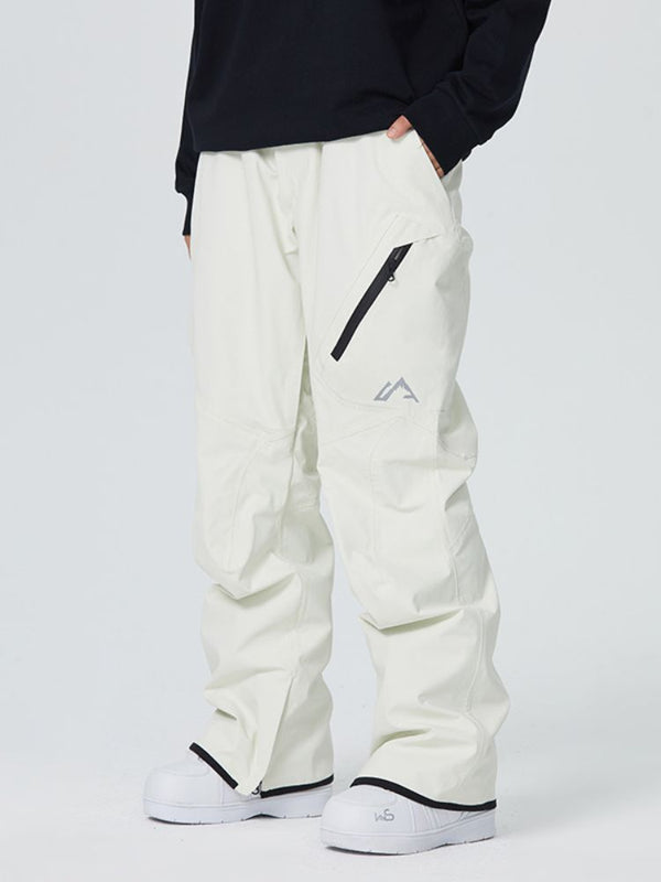 Searipe Diagonal Zipper Snow Pants - Snowears-snowboarding skiing jacket pants accessories