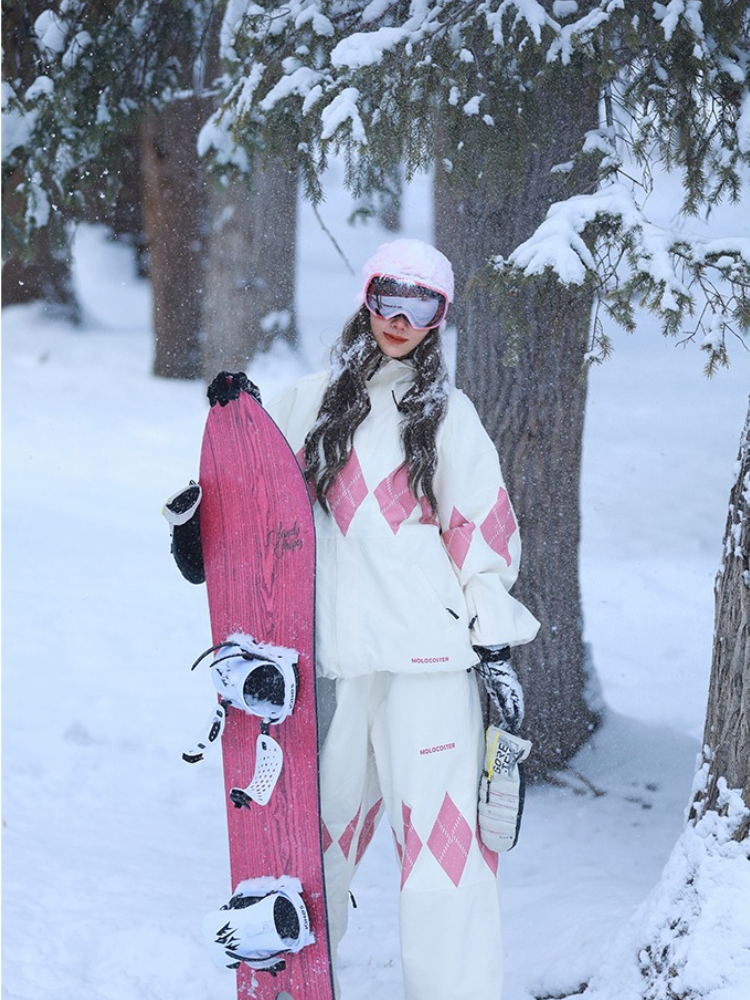 Molocoster Urban Diamond Plaid 3L Snowsuits - Unisex - Snowears- Suits