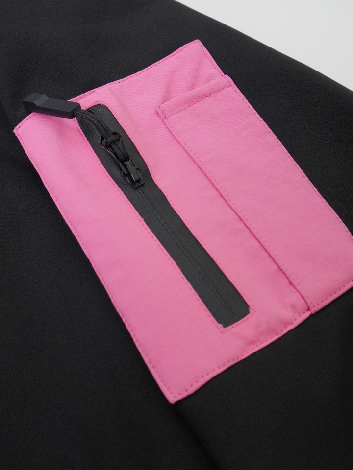 Molocoster Pink Crest Pullover Hoodie - Snowears-snowboarding skiing jacket pants accessories