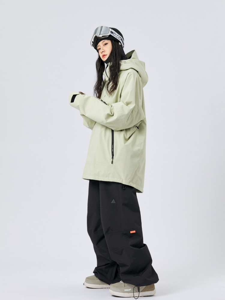 NANDN 3L Shield Lite Half-Zip Shell Jacket - Unisex - Snowears- Jackets