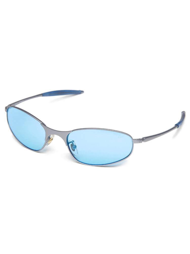 CHILLHANG Retro Y2K Cyber Sunglasses - Blue Lens Blue ChillHang | Snowears.com