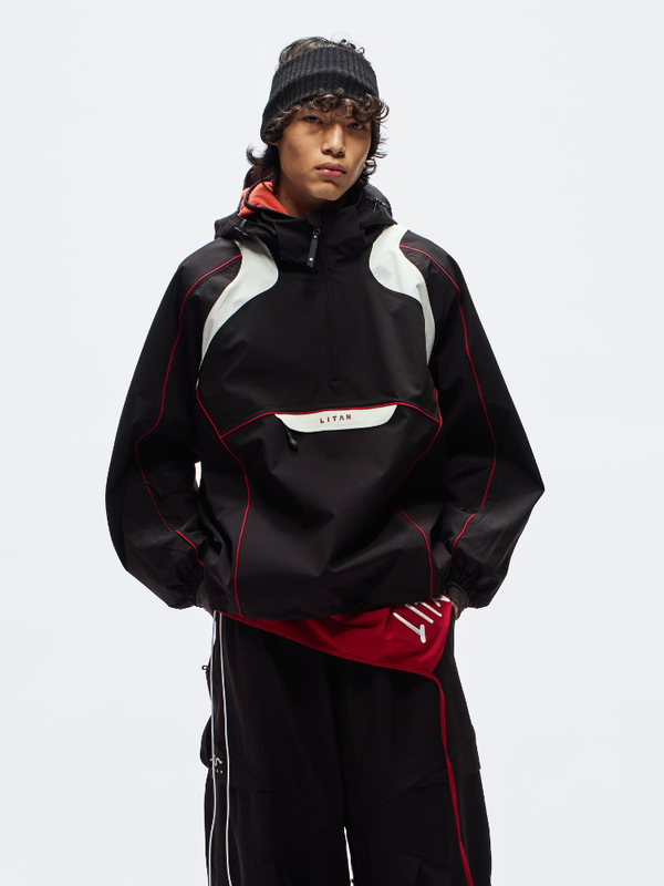 Litan Urban Half-Zip Baggy Snow Anorak - Unisex LITAN | Snowears.com