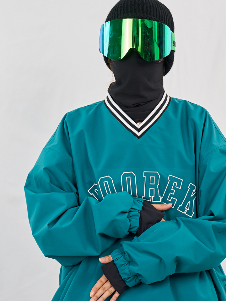 Doorek Baseball V-Neck Ski Pullover - Unisex - Snowears