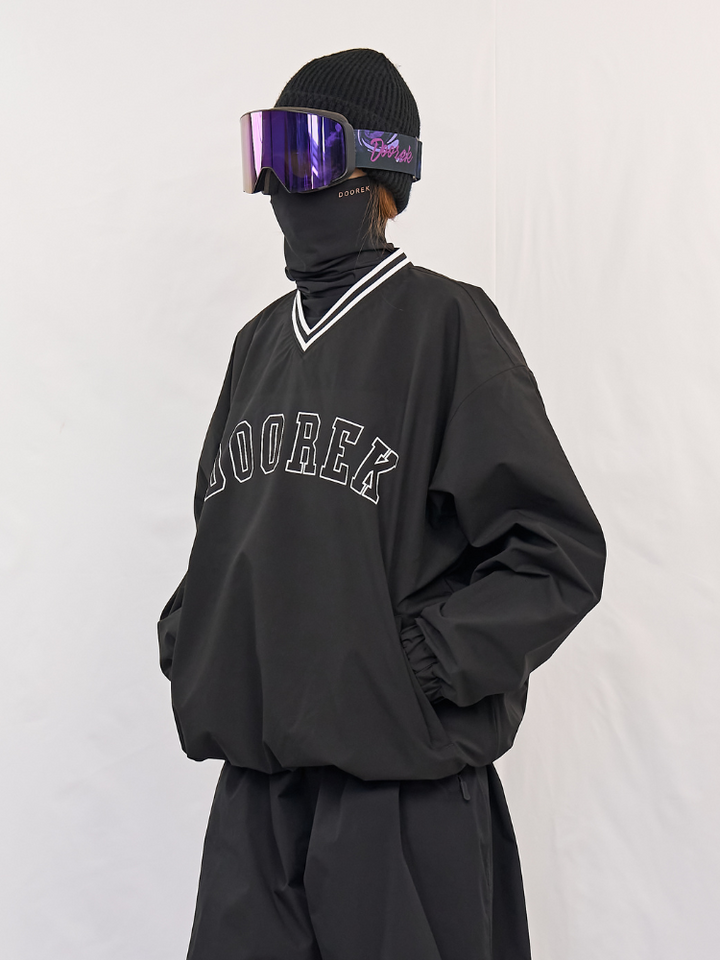 Doorek Baseball V-Neck Ski Pullover - Unisex - Snowears