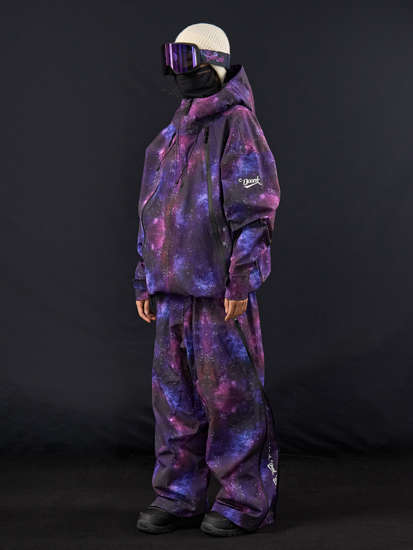 Doorek Galactic Purple 3L Ski Outfit - Unisex