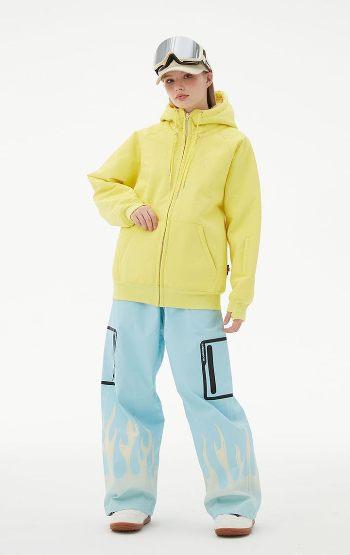 RandomPow Print Flame Fleece Pants - Snowears-snowboarding skiing jacket pants accessories