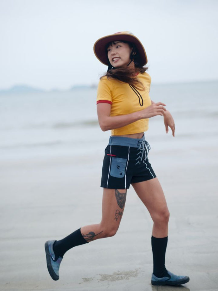 CHILLHANG Retro Colorblock Surf Shorts - Women's - Snowears- shorts