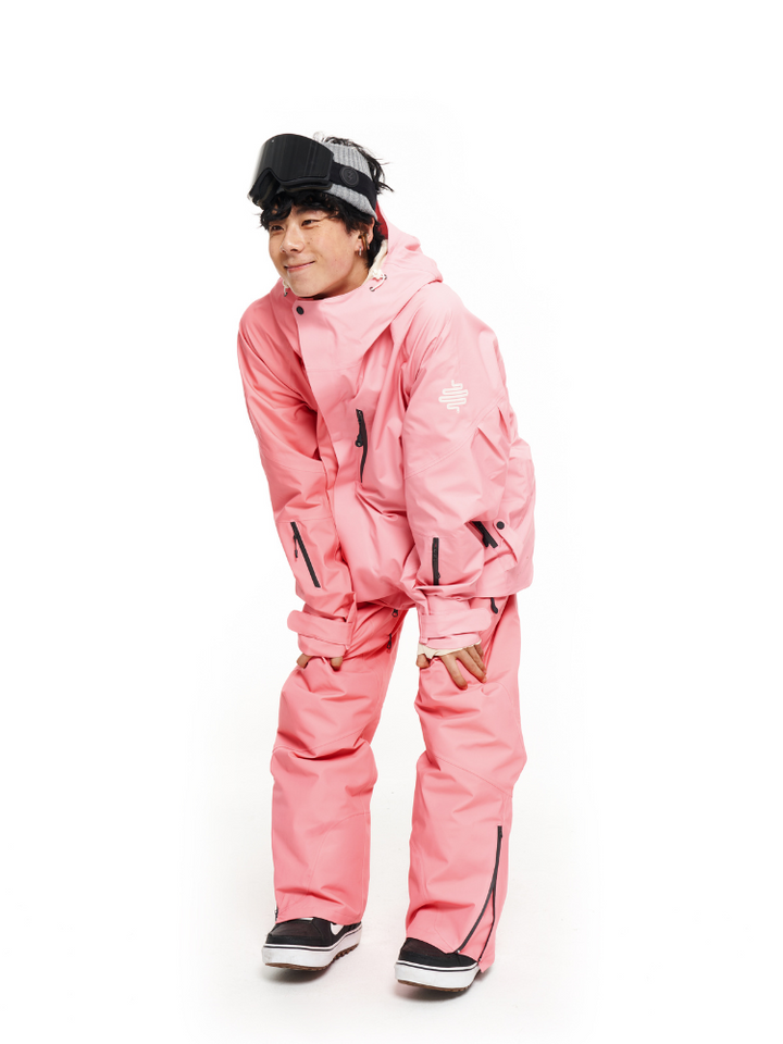 LITAN Gradient Color Mountain Snow Pants - US Only - Snowears- bib pants