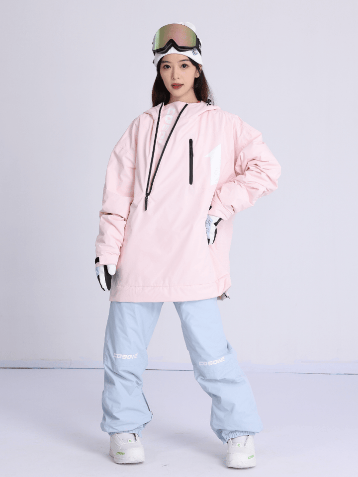 Cosone Oblique Zipper Suit - Unisex - Snowears- Suits