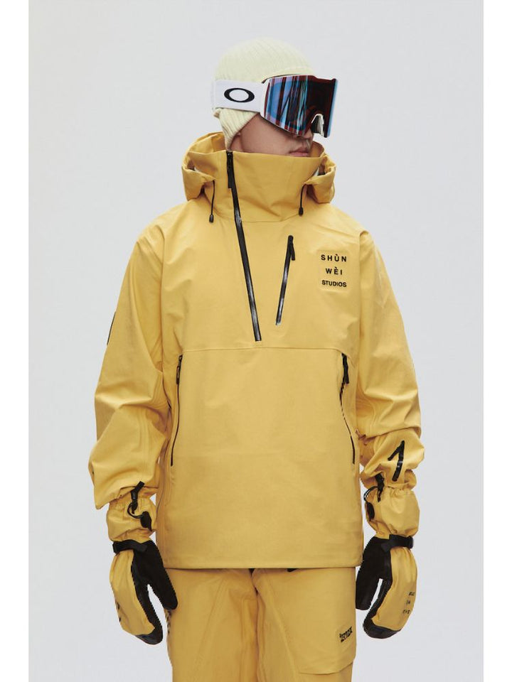 SHUNWEI 3L Half-Zip Snow Jacket - Snowears-snowboarding skiing jacket pants accessories