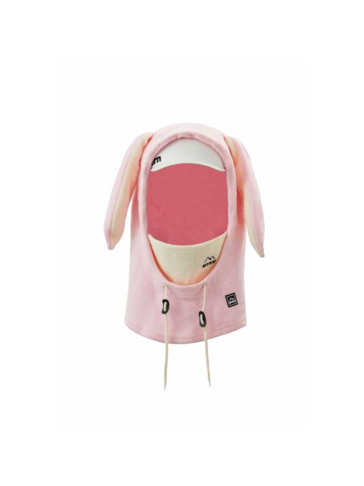 MYKU YEKE Cute Snow Helmet Hood Pink Bunny MYKU | Snowears.com