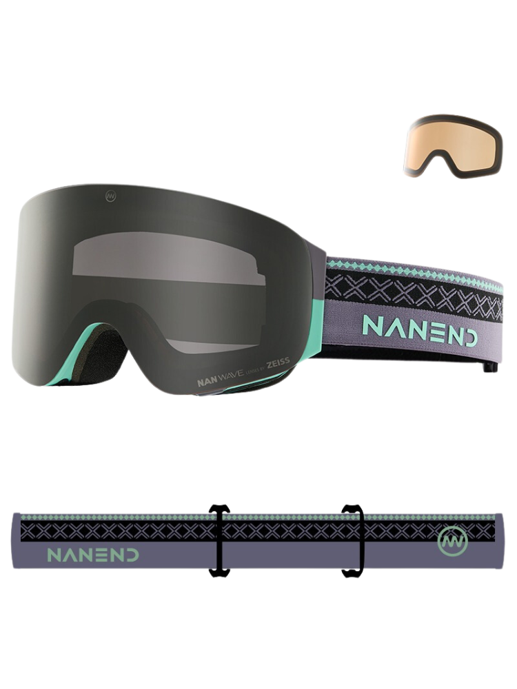 NANEND LumenFlash Zeiss Ski Goggles - Snowears- goggle