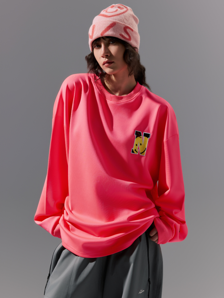 NIS Airmesh Waterproof Sweatshirt - Unisex Pink Nowinsnow | Snowears.com