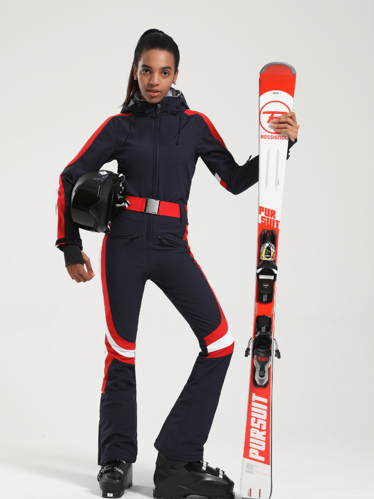 Gsou Snow Coveralls Slim Ski Jumpsuit - Women's Red Gsou Snow | Snowears.com