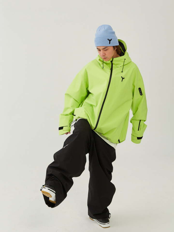 Winter Ticket Radiant Glow Yellow Snow Jacket - Unisex - Snowears- Ski/Snowboard Jackets