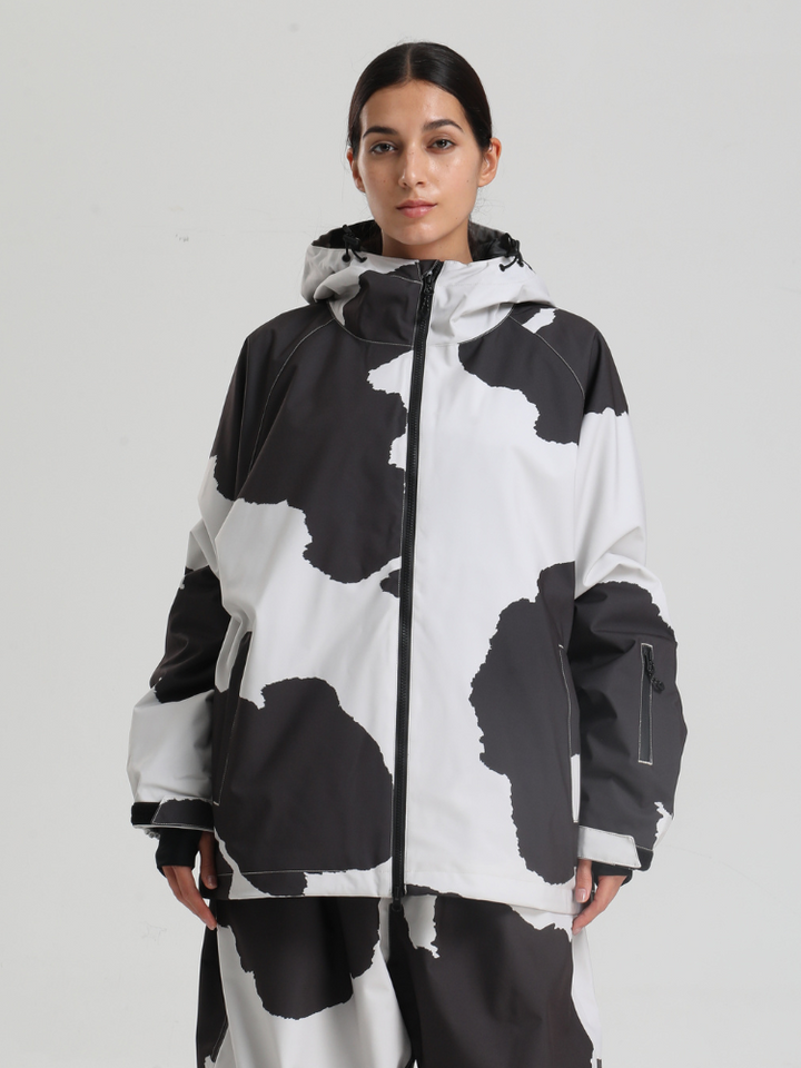 Gsou Snow Bold Cow Print Snow Jacket – Women's - Snowears