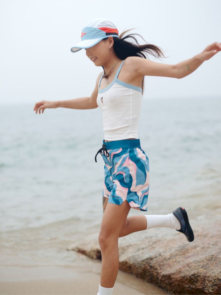 CHILLHANG Wave Print Surf Shorts - Women's - Snowears- shorts