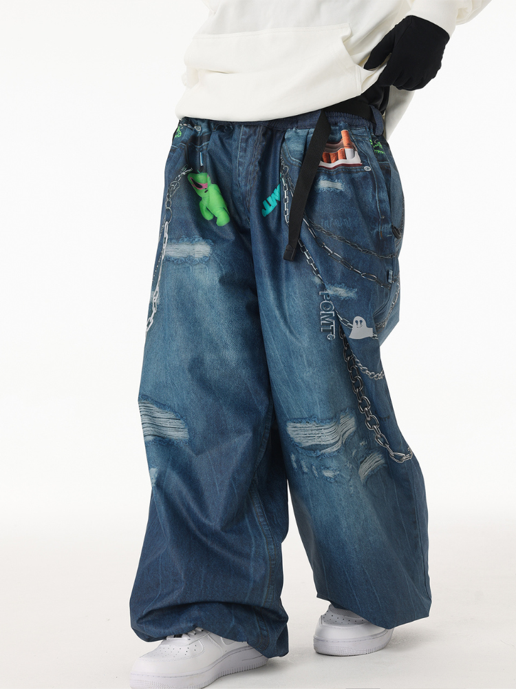 POMT Graffiti Flow Baggy Ski Pants – Unisex POMT | Snowears.com