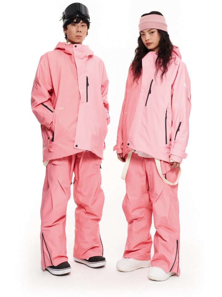 LITAN Gradient Color Mountain Snow Pants - US Only - Snowears- bib pants